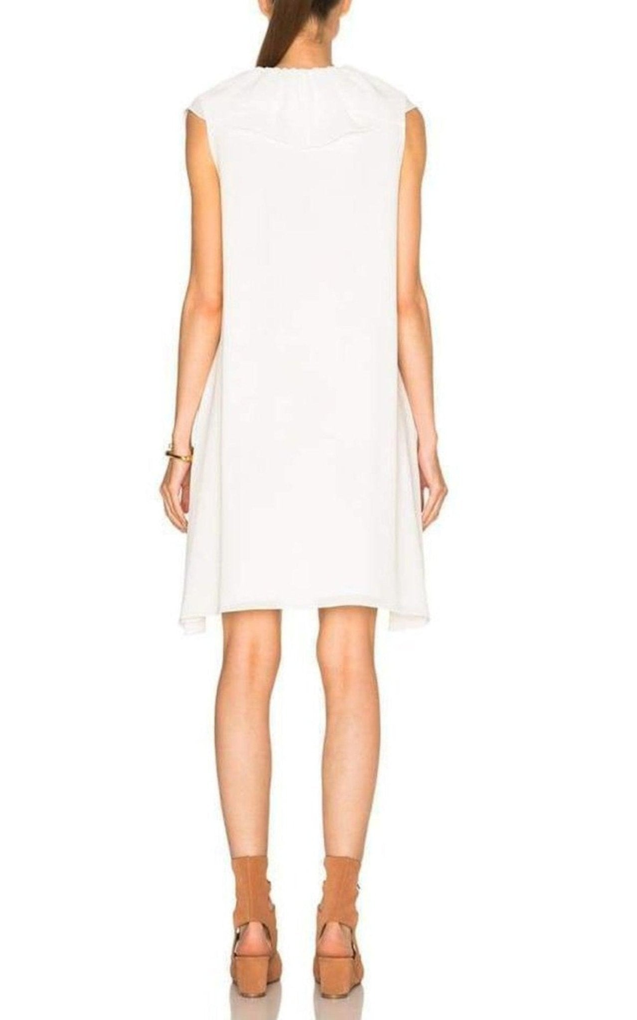 Chloe Fine Sheer Crepe Dress - Runway Catalog
