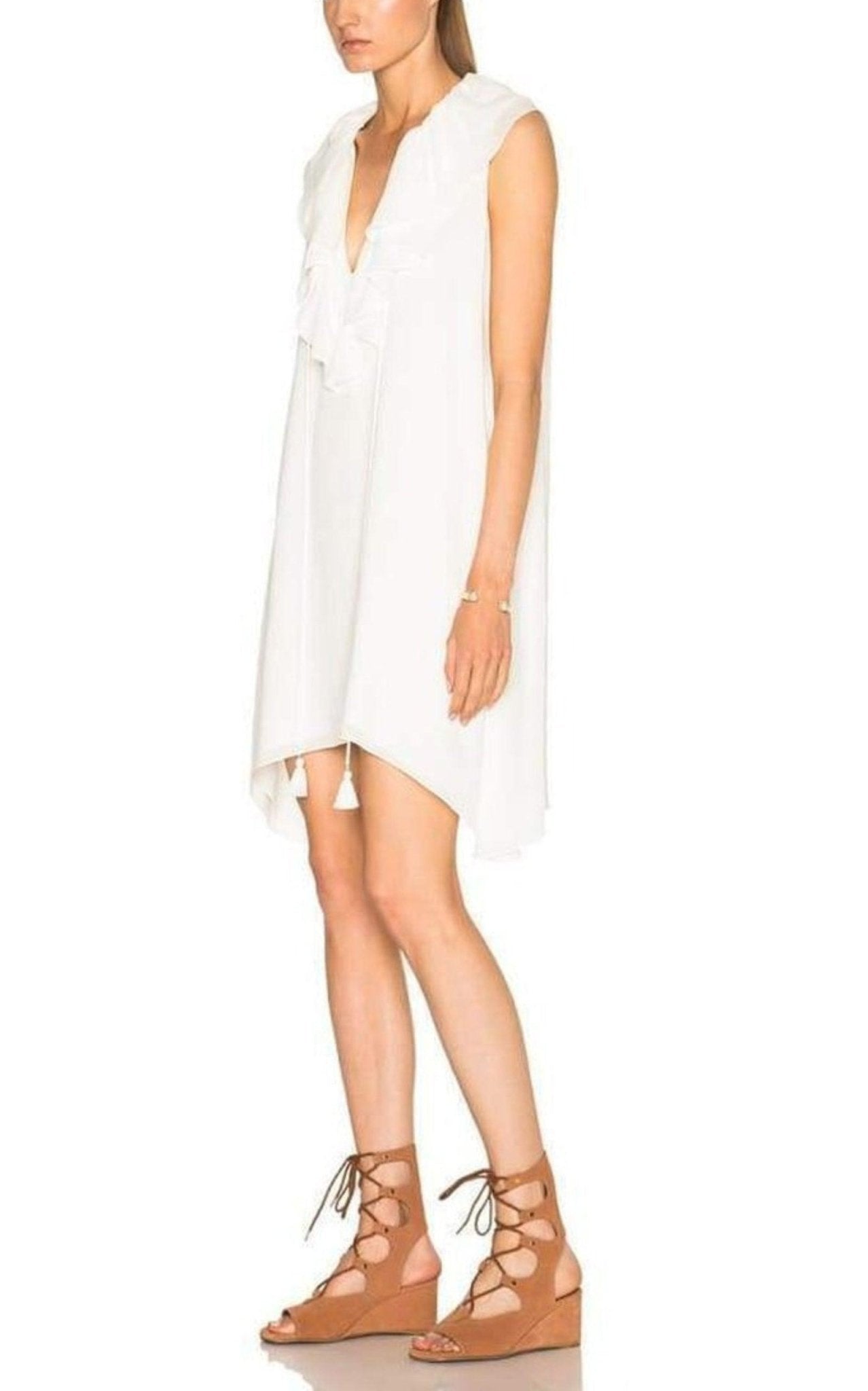 Chloe Fine Sheer Crepe Dress - Runway Catalog