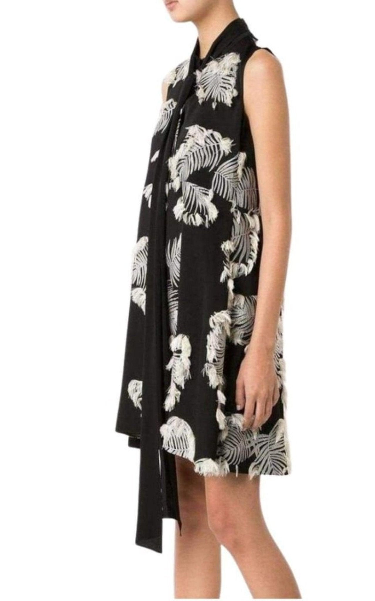 Chloe Palm Jacquard Dress - Runway Catalog