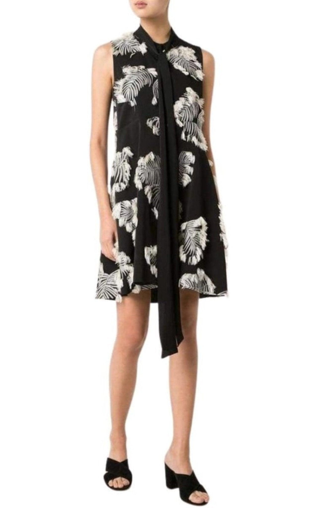 Chloe Palm Jacquard Dress - Runway Catalog