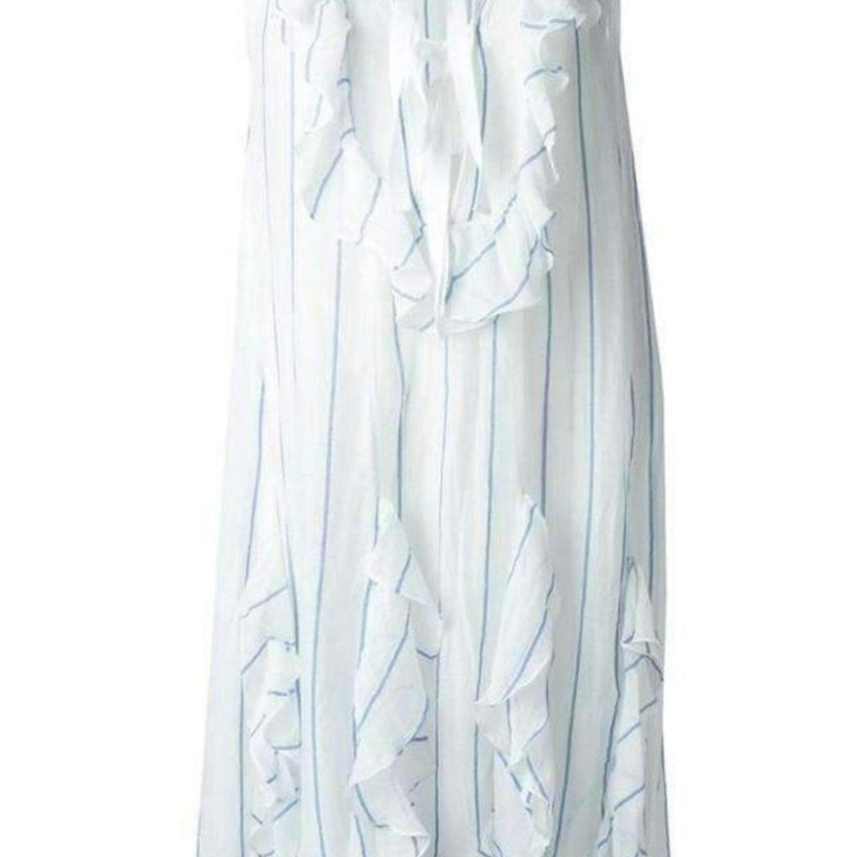 Chloe Ruffled Silk Blend Loose Dress – Runway Catalog
