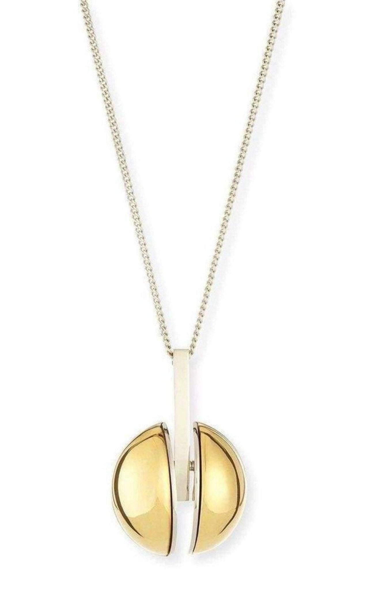 Chloe Two Tone Golden Pendent Necklace - Runway Catalog