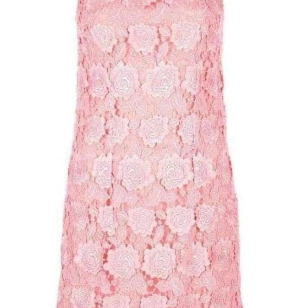 Christopher Kane Coral Lace Overlay Dress – Runway Catalog