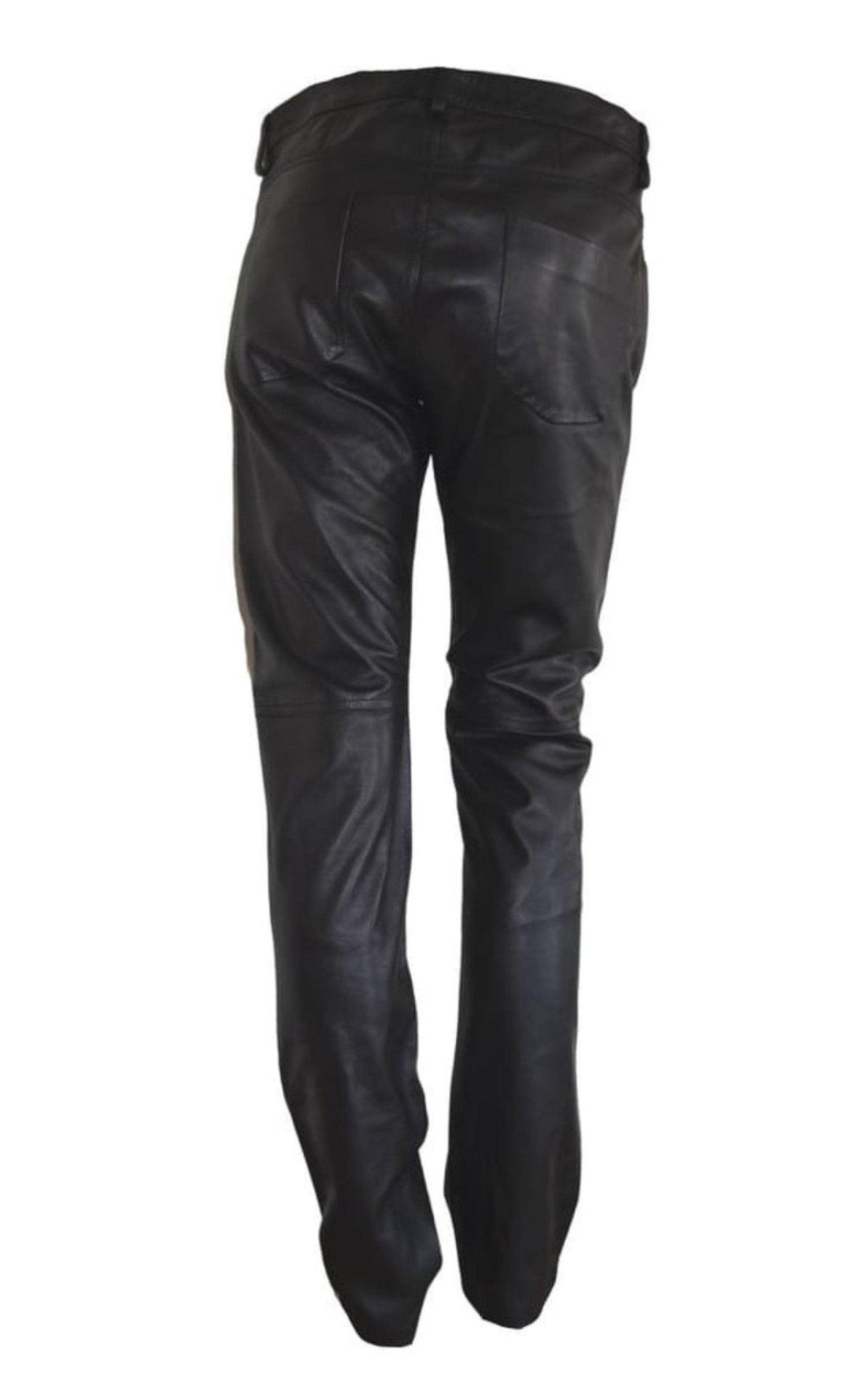 Costume National Straight Leg Just Leather Biker Pants - Runway Catalog