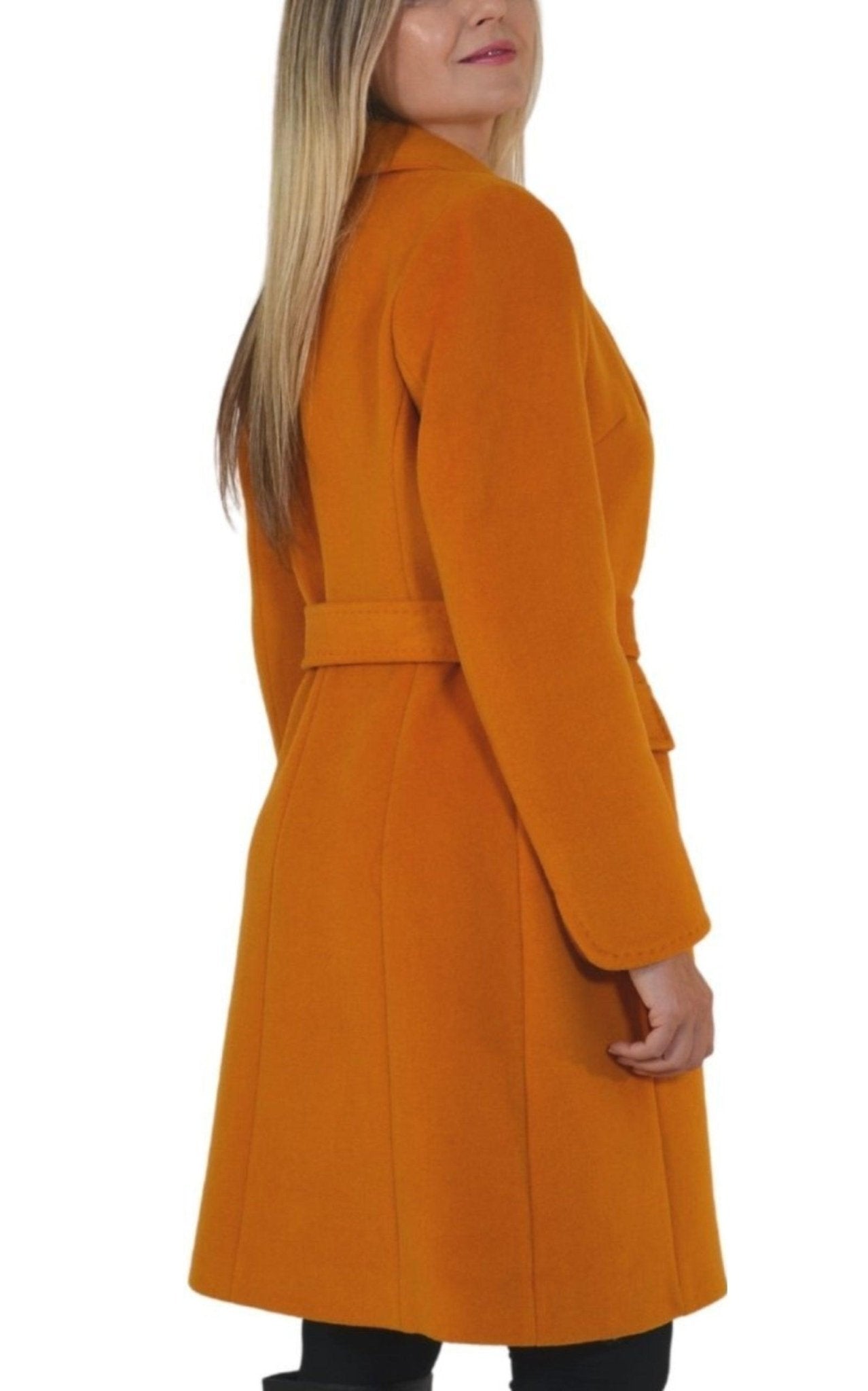 Cult Moda Belted Wool Blend Coat - Runway Catalog