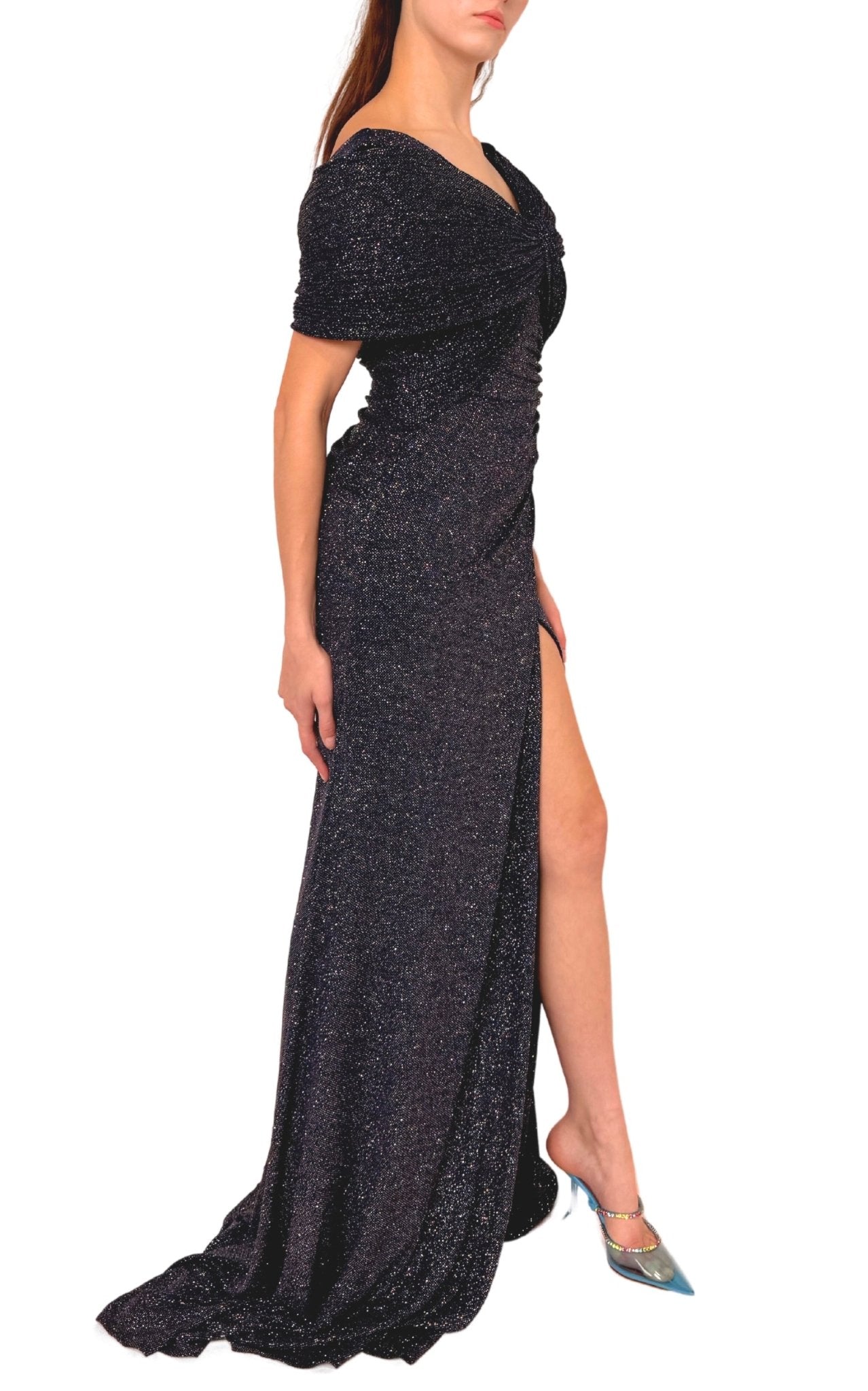 Cult Moda Off - shoulder Sparkling Prom Gown Party Dress - Runway Catalog