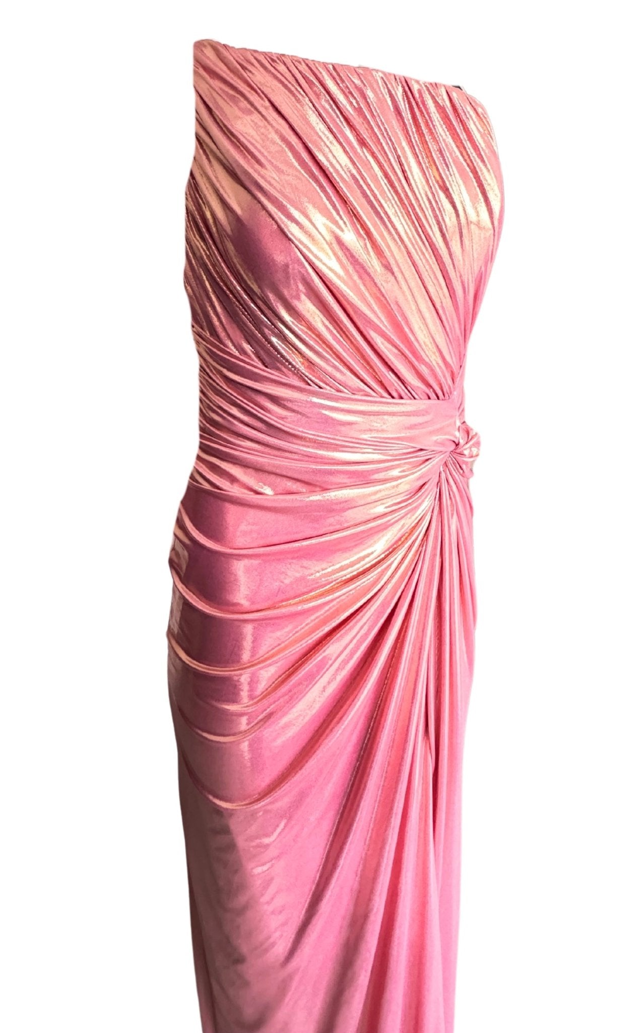 Cult Moda Pink Metallic Cocktail Prom Dress - Runway Catalog