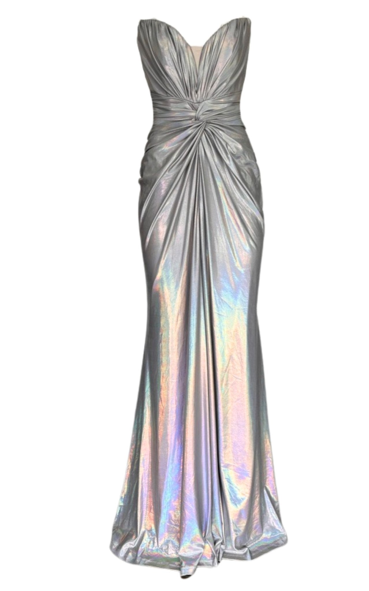 Cult Moda Silver Metallic Cocktail Dress - Runway Catalog