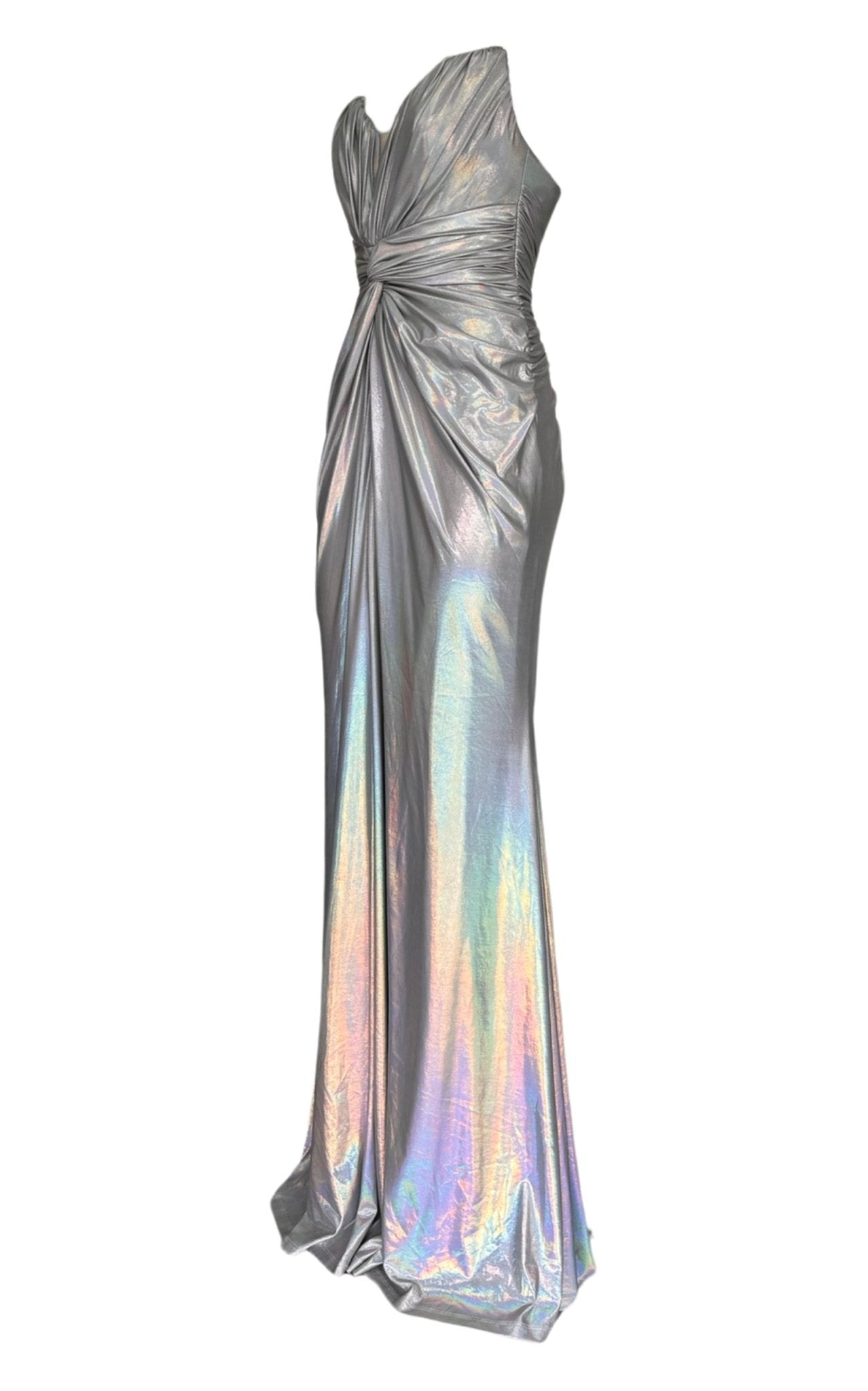 Cult Moda Silver Metallic Cocktail Dress - Runway Catalog