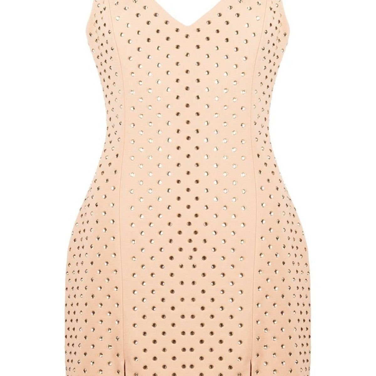 nude polkadot mesh frill bodycon dress David Koma Crystal Embellished Mini color_search_tag-marrone_testa_di_moro