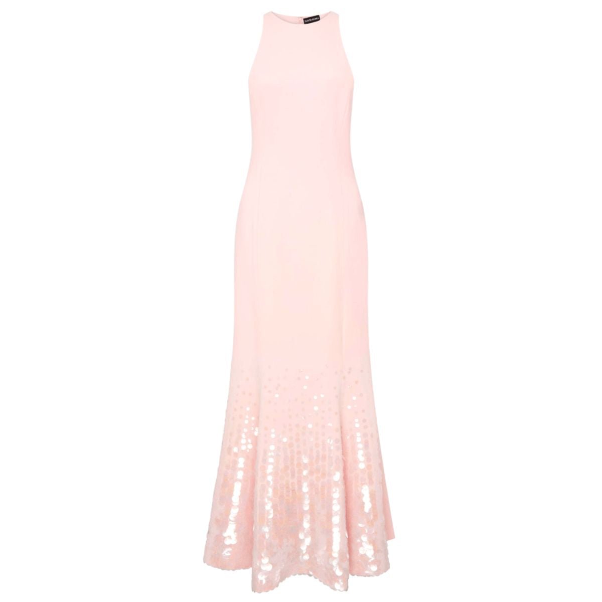 David Koma Paillette Illusion Midi Pink Dress - Runway Catalog