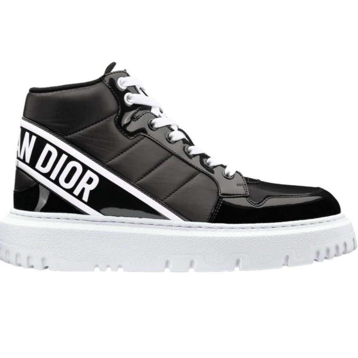 Dior D - Player Black High - Top Sneakers - Runway Catalog