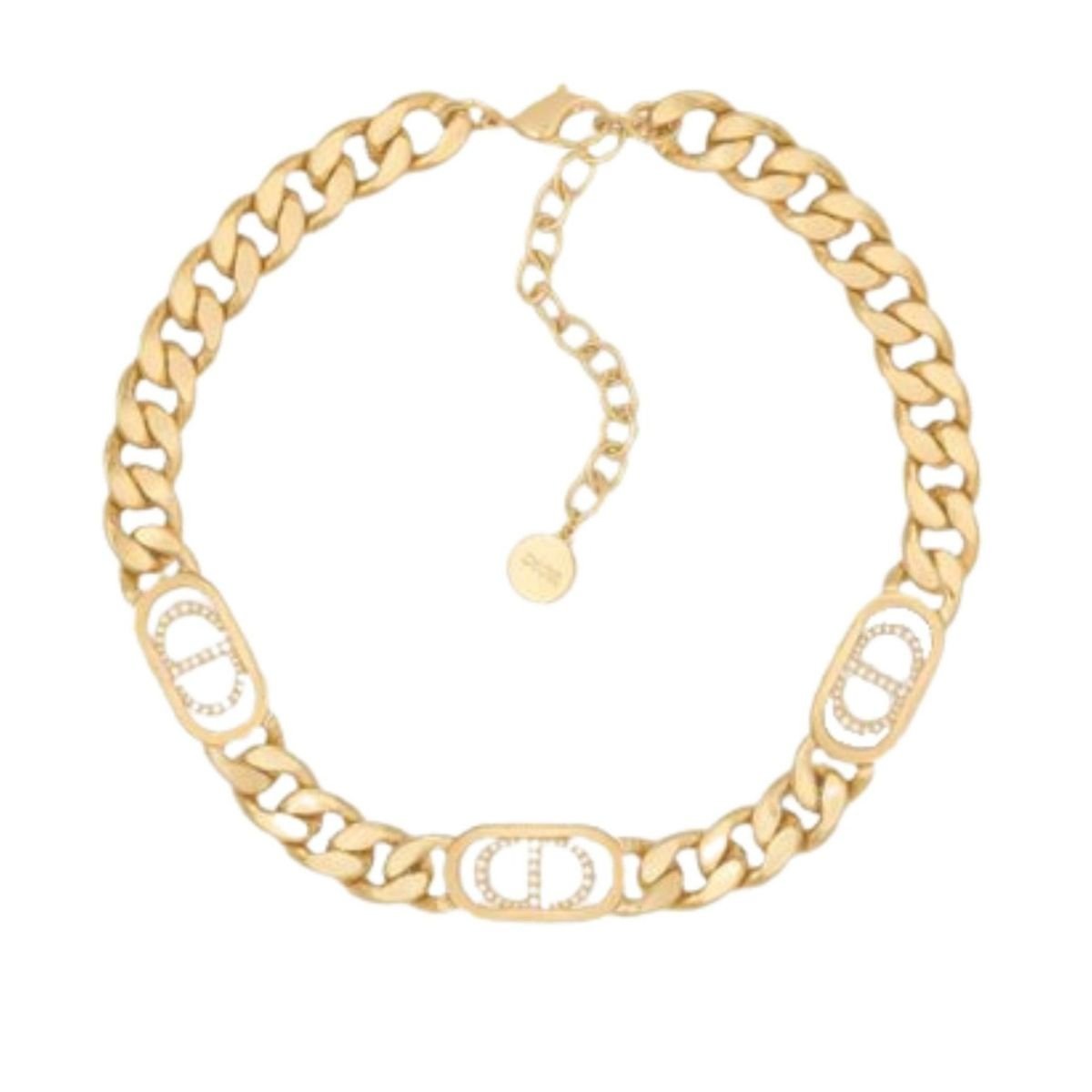 Dior Gold - Finish Metal and White Crystals - Runway Catalog