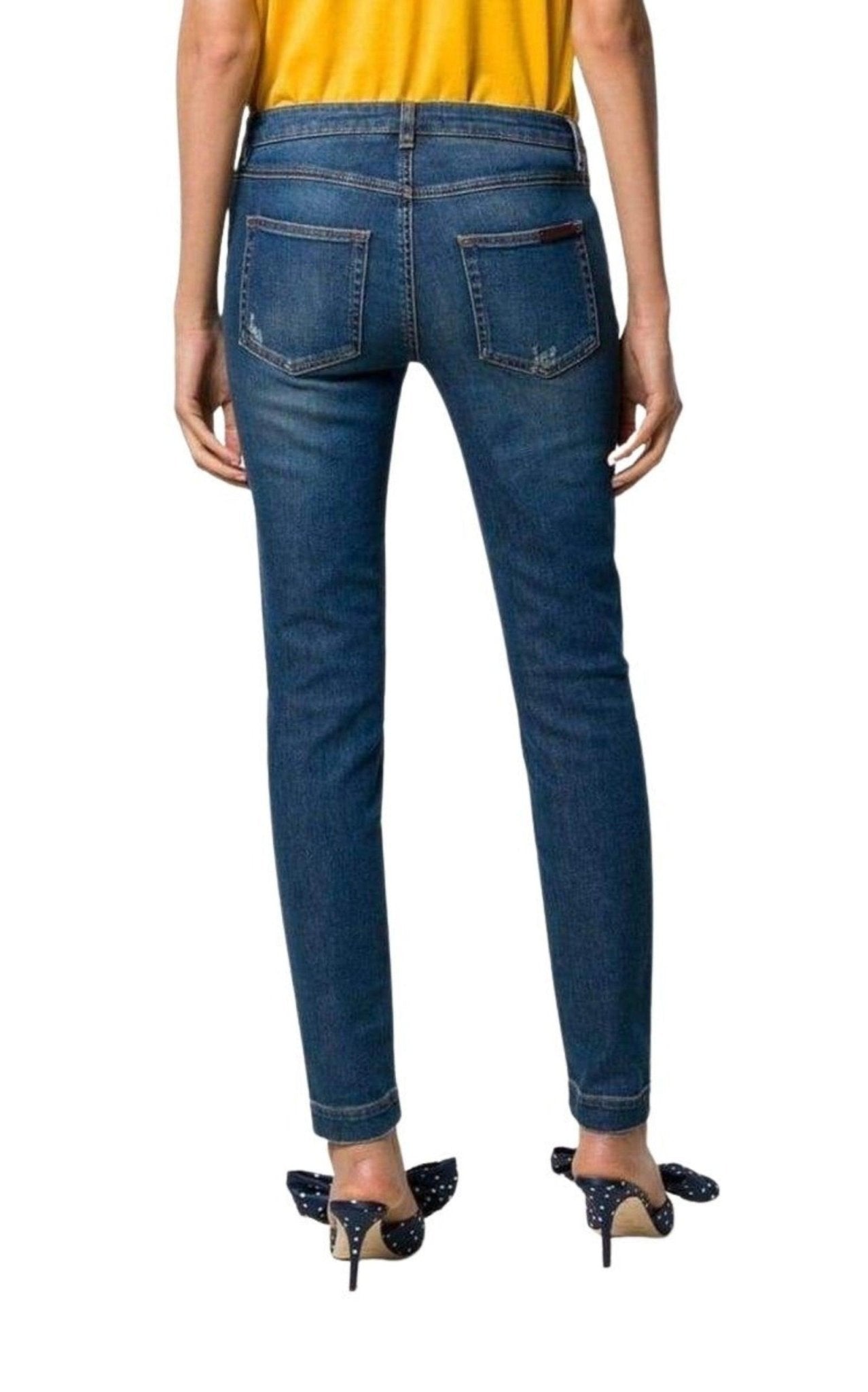 Dolce & Gabbana Stickerei Skinny-Fit-Jeans – Laufsteg-Katalog