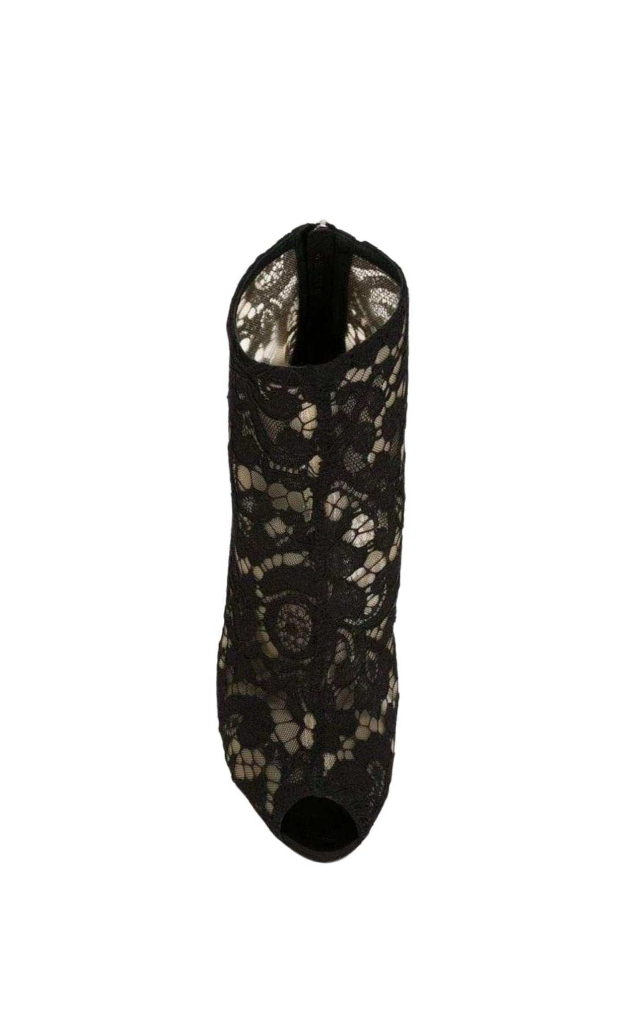 Dolce & Gabbana Stiefeletten mit floraler Spitze – Laufsteg-Katalog