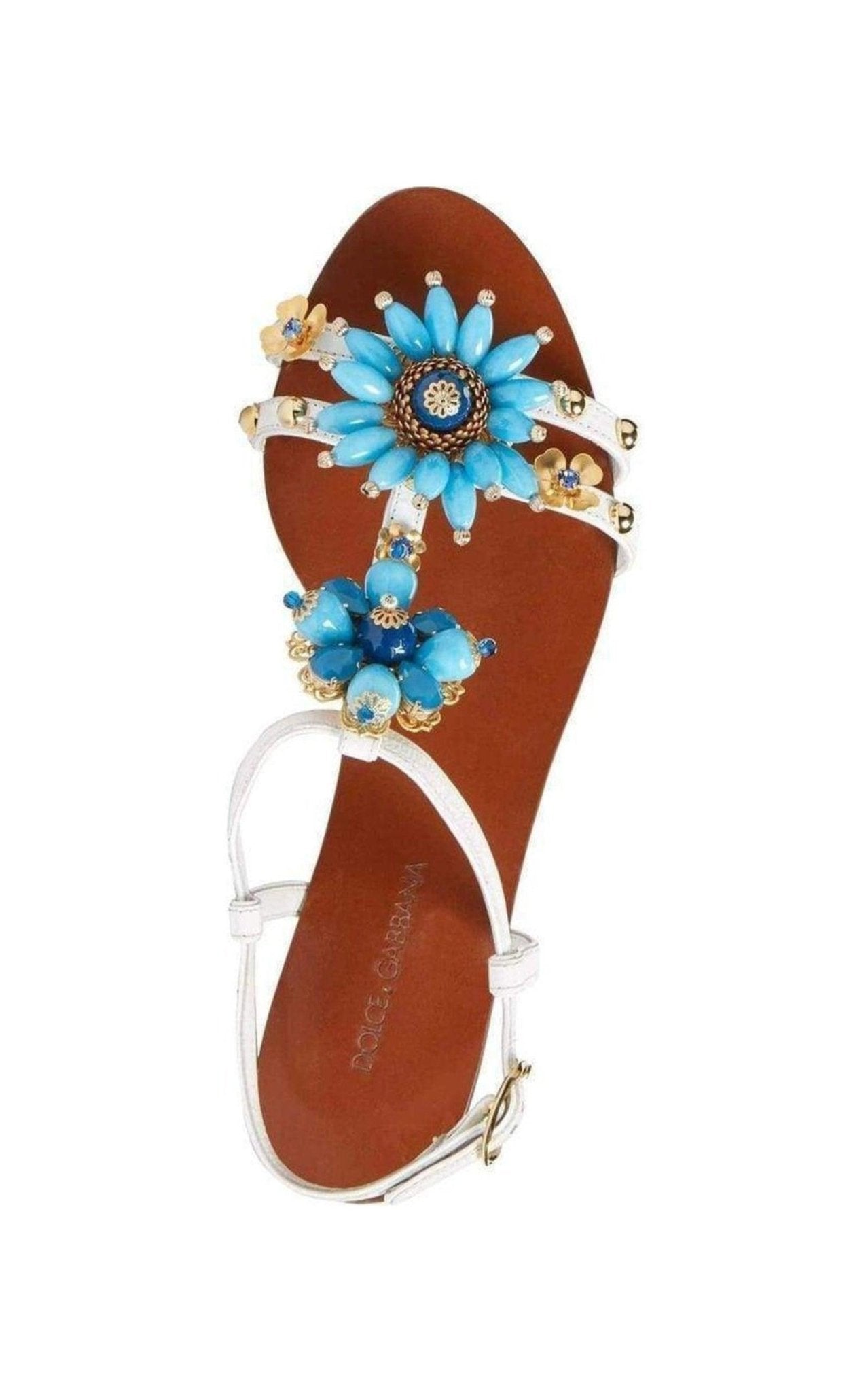 Dolce & Gabbana Sandalen mit Blumenverzierung – Laufsteg-Katalog