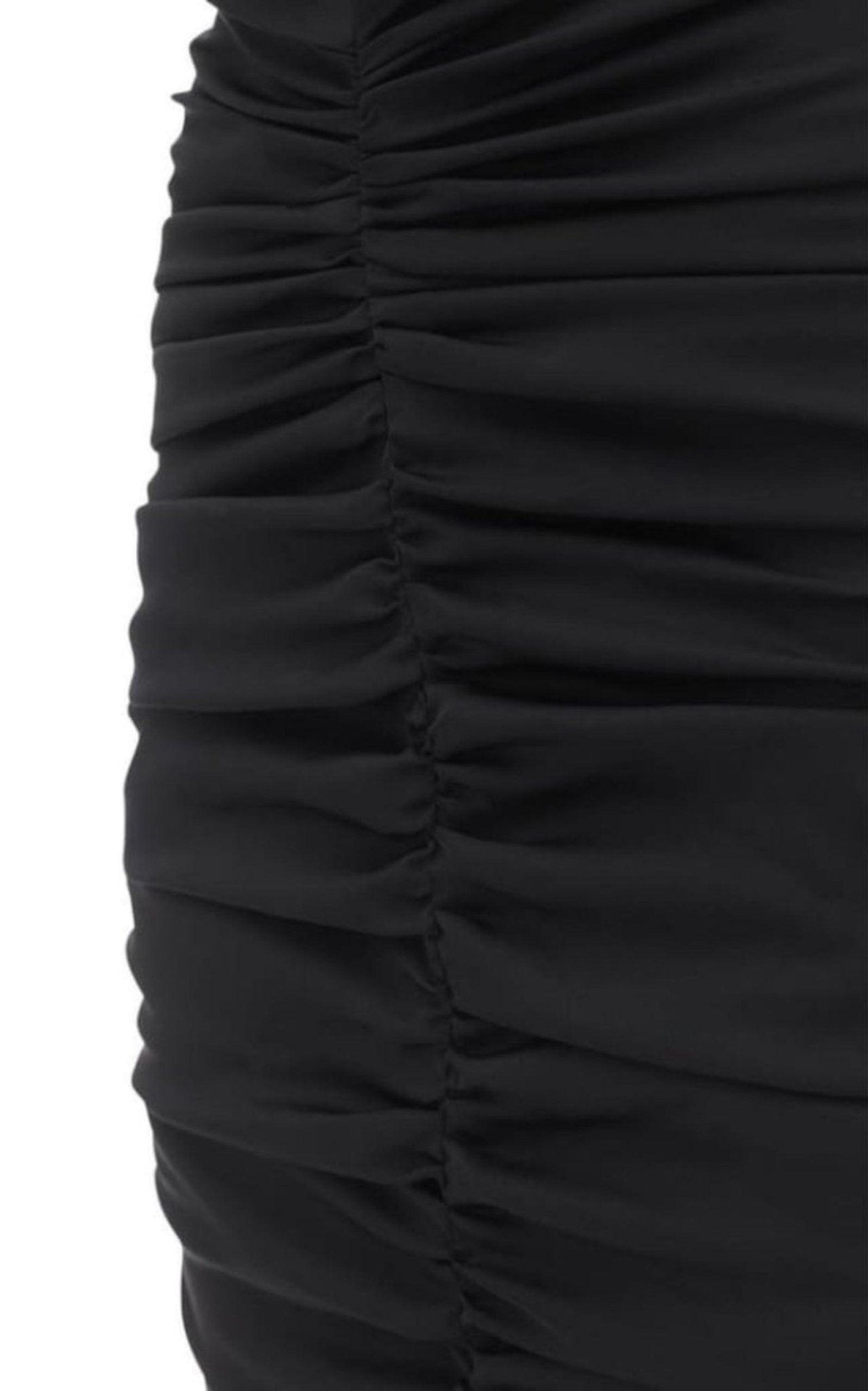 Dolce & Gabbana Ruched Stretch Silk Charmeuse Midi Dress - Runway Catalog