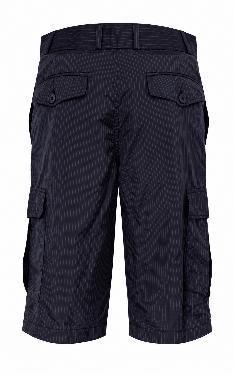 Dries Van Noten Striped Navy Shorts - Runway Catalog