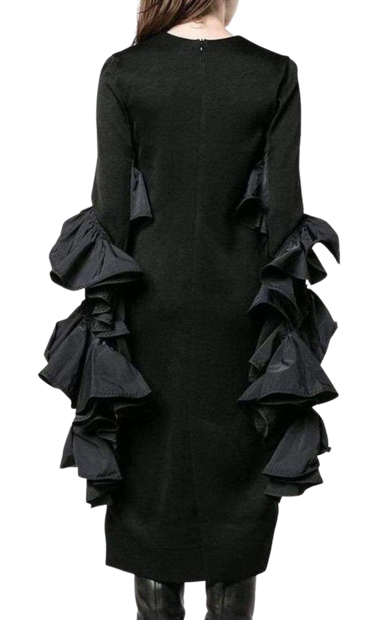 Ellery Molotov Ruffle Sleeve Dress - Runway Catalog