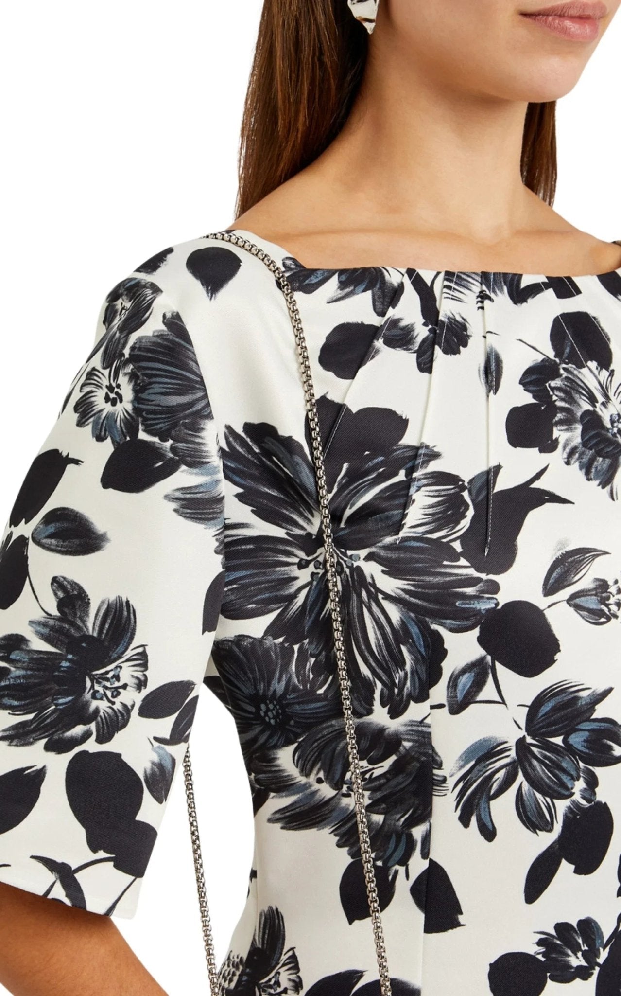 EMILIA WICKSTEAD Kora Floral - Robe midi en sergé imprimé - Catalogue Runway