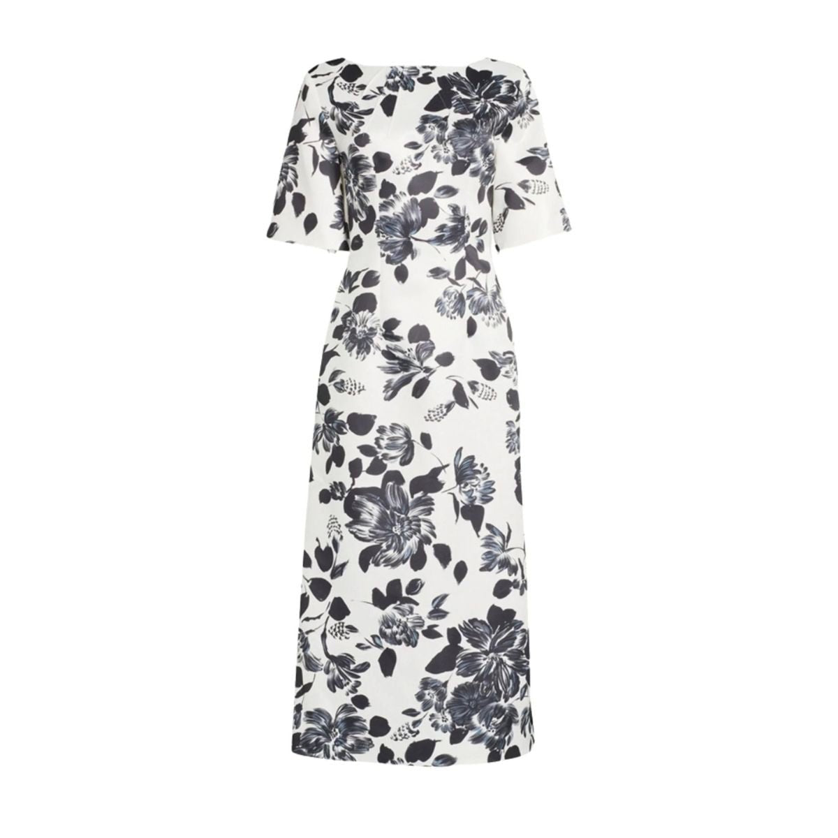 Emilia Wickstead Kora Floral - print Twill Midi Dress - Runway Catalog