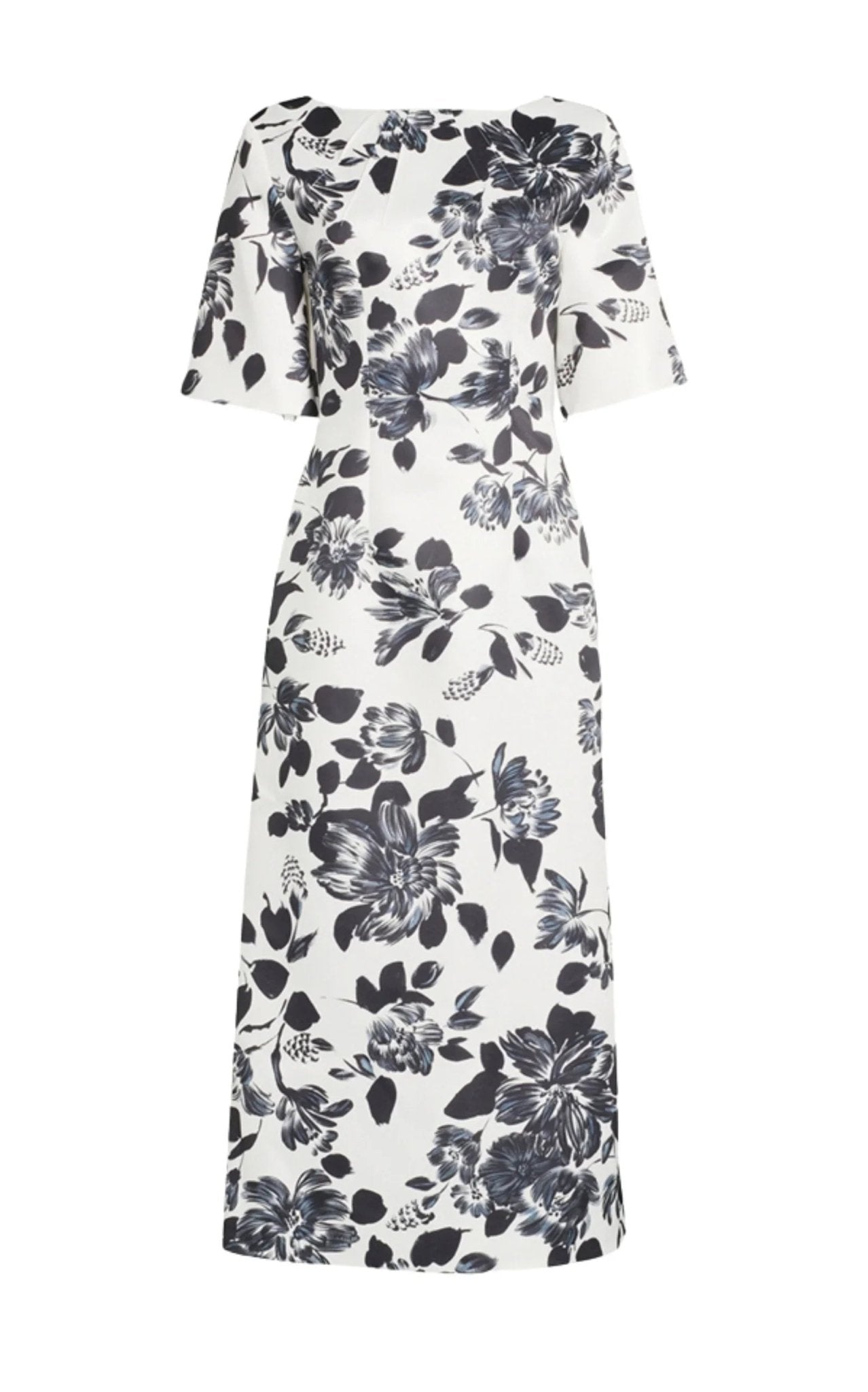 EMILIA WICKSTEAD Kora Floral - Robe midi en sergé imprimé - Catalogue Runway