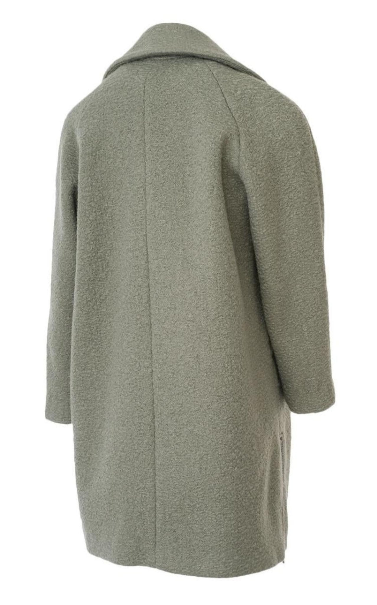 Emporio Armani Double - breasted Celadon Green Coat - Runway Catalog