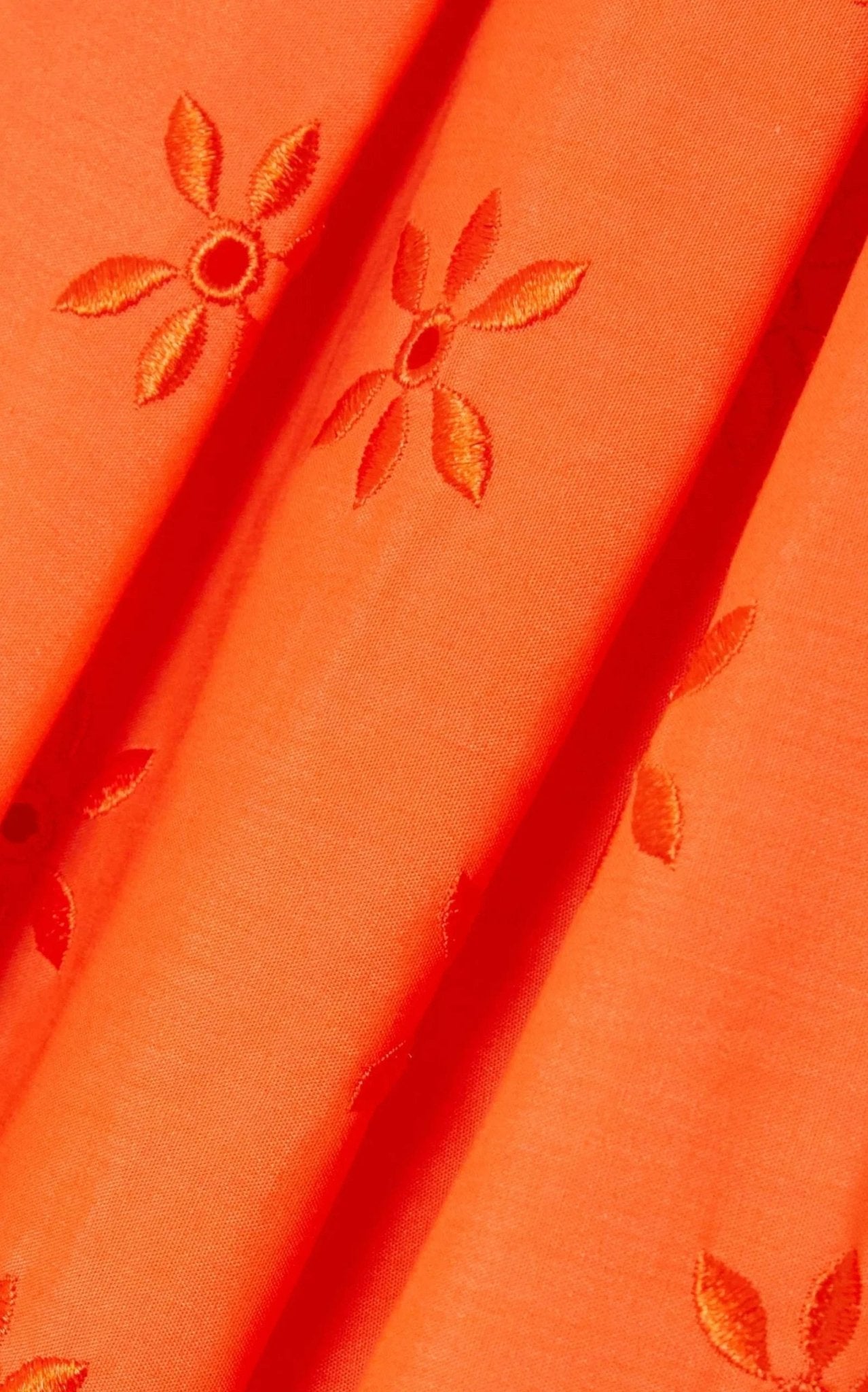 Robe midi en popeline brodée anglaise Erdem Zelda - Catalogue Runway