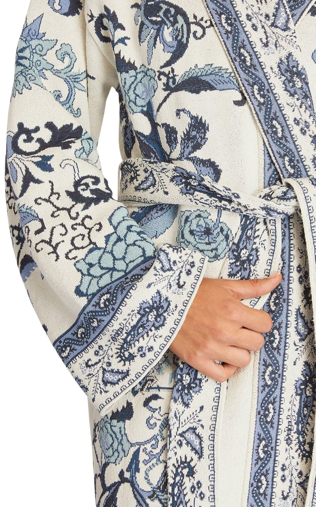 Manteau cache-cœur à imprimé floral Etro - Catalogue défilé