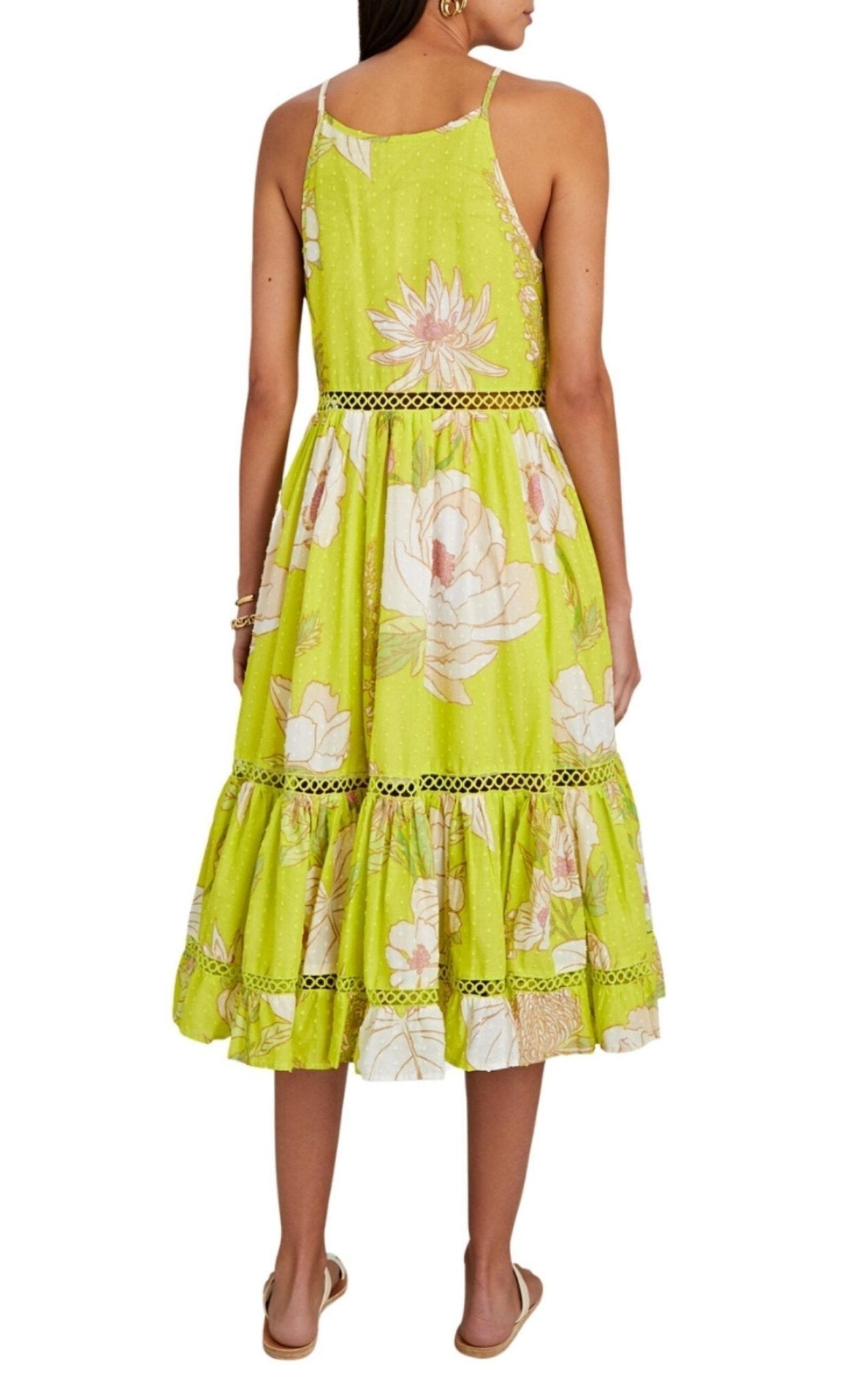 Farm Rio Neon Garden Cotton Midi Dress - Runway Catalog