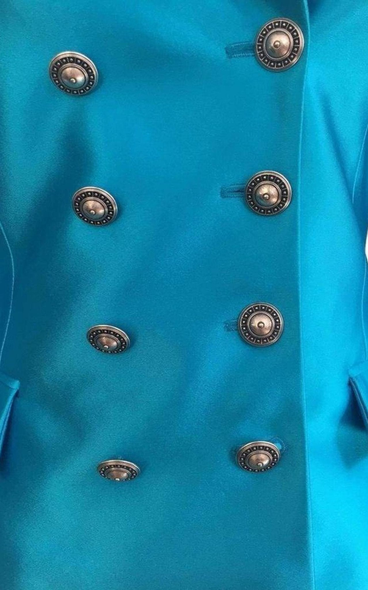 Fausto Puglisi Fausto Puglisi Silk Double Breasted Silk Blazer - Runway Catalog