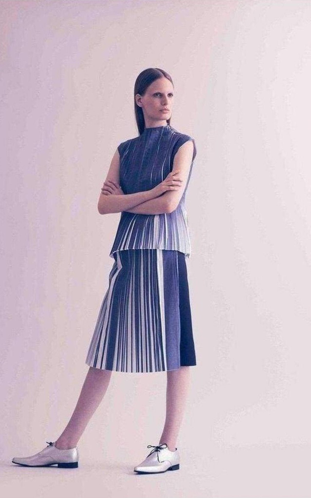 Gabriele Colangelo Gabriele Colangelo Pleated Cotton Skirt - Runway Catalog