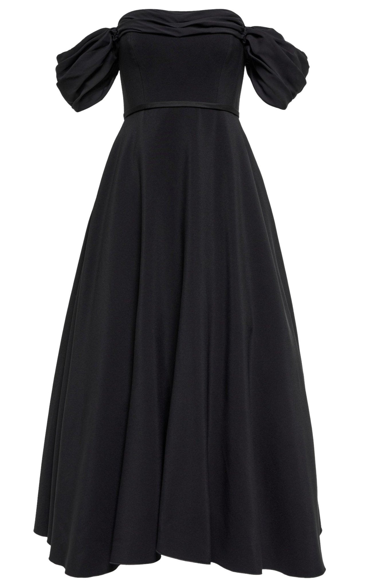 Giambattista Valli Off - shoulder Flared Midi Dress - Runway Catalog