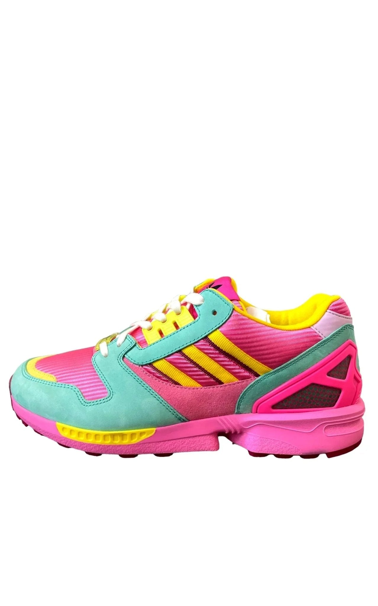 Gucci Adidas ZX 8000 Two Tone Pink Suede Sneakers - Runway Catalog