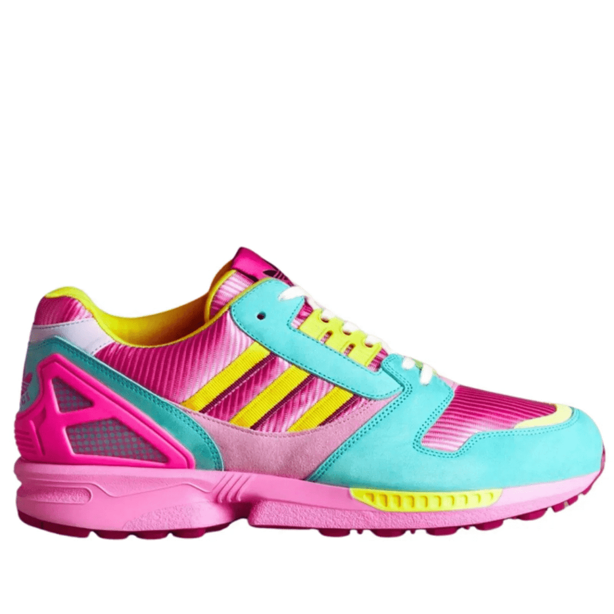 Gucci Adidas ZX 8000 Two Tone Pink Suede Sneakers -
