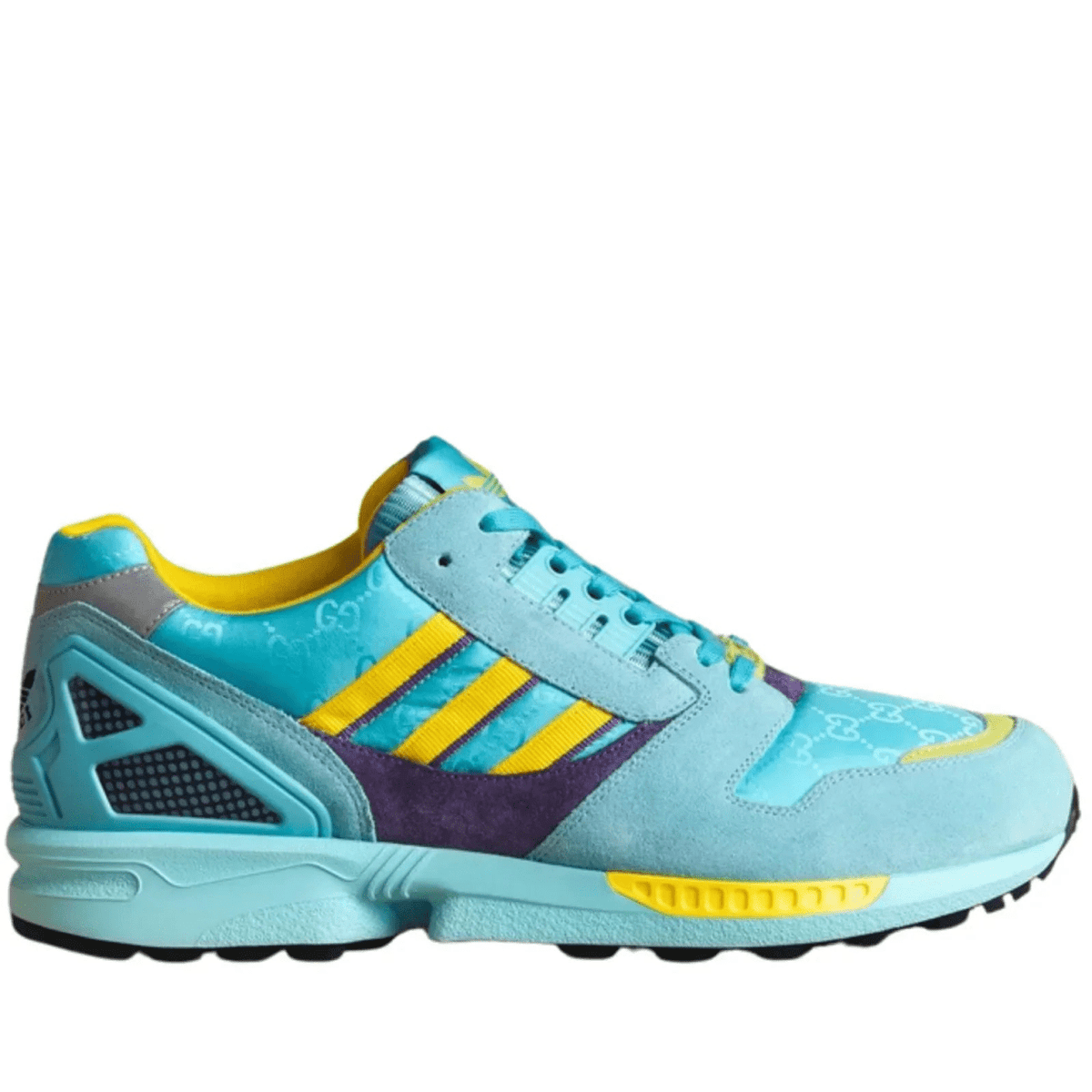 Gucci Adidas ZX 8000 Two Tone Suede Sneakers - Runway Catalog
