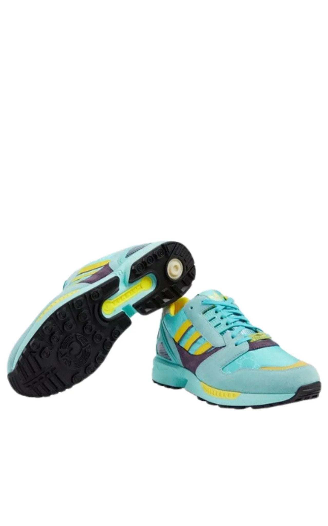 Gucci Adidas ZX 8000 Two Tone Suede Sneakers - Runway Catalog