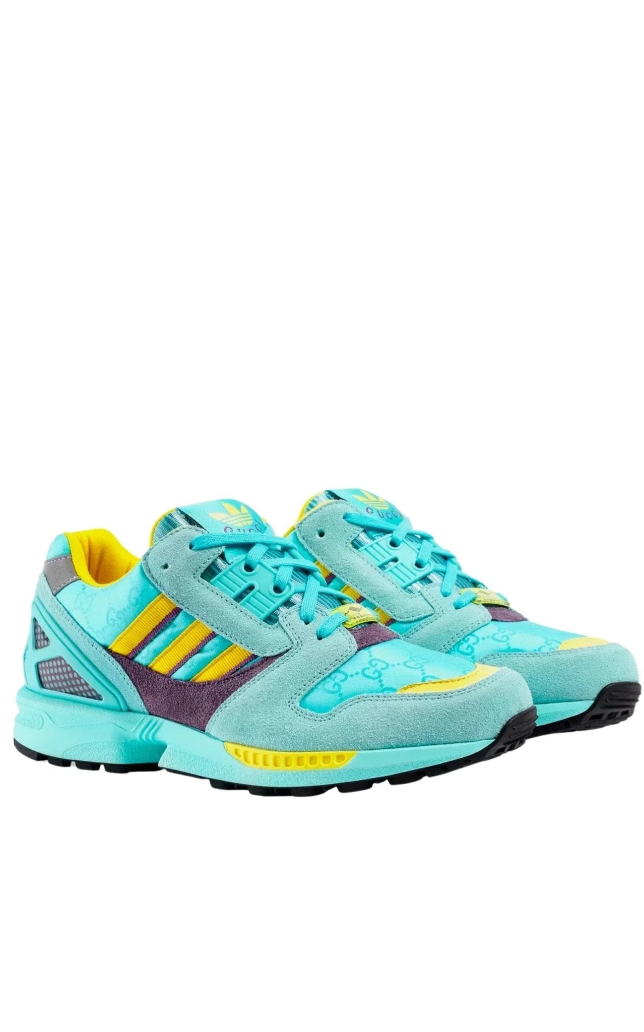 Gucci Adidas ZX 8000 Two Tone Suede Sneakers - Runway Catalog