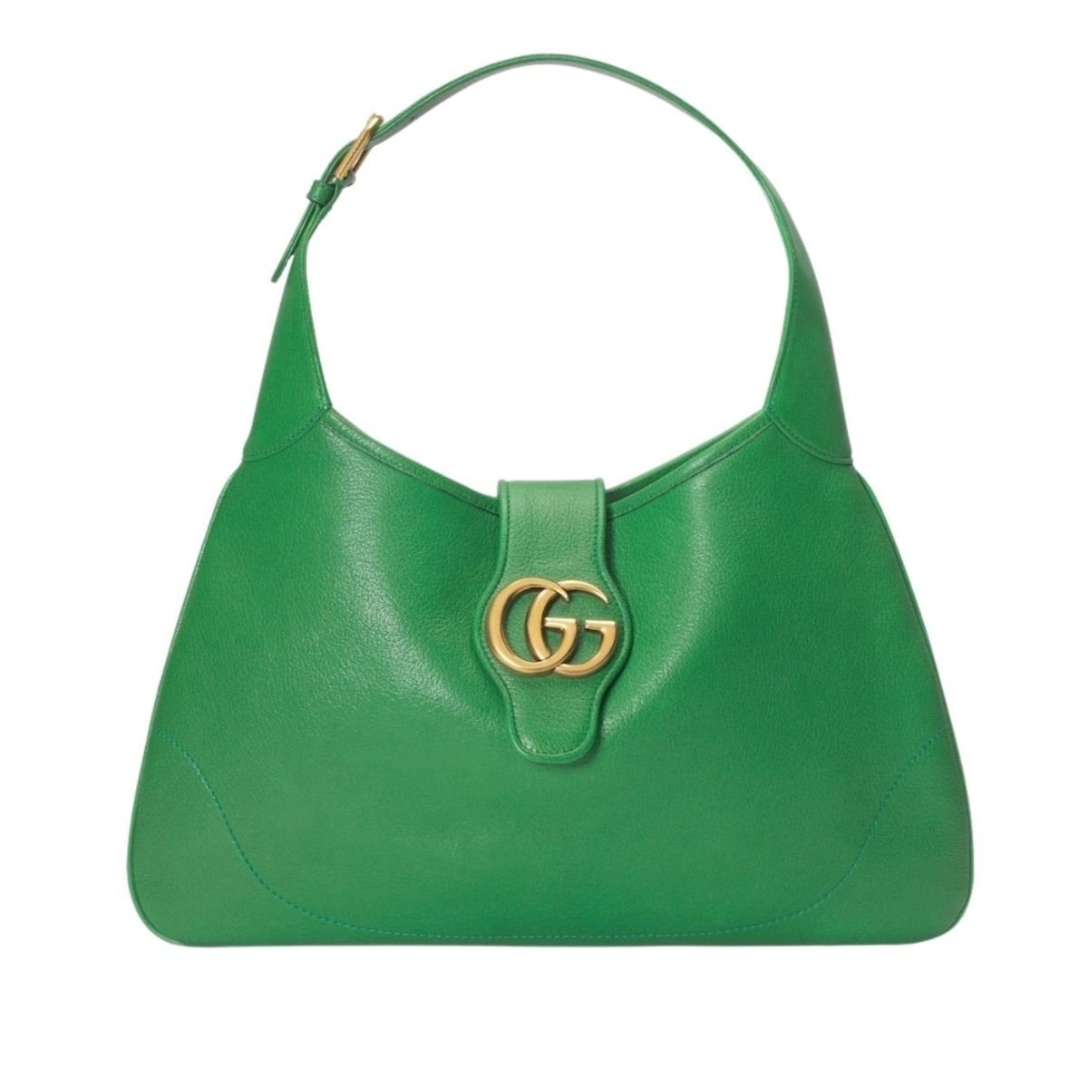 Gucci Aphrodite Green Leather Hobo Shoulder Bag - Runway Catalog