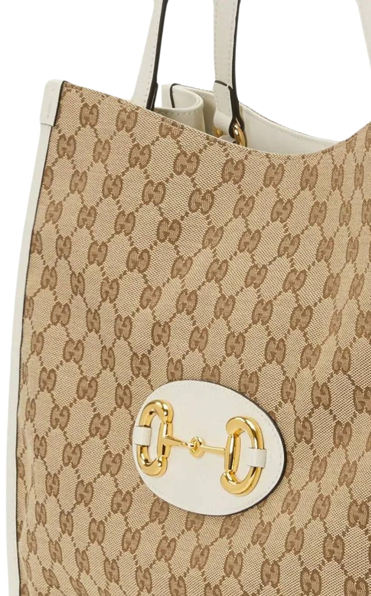 Gucci Beige 1955 Horsebit Medium Tote Bag - Runway Catalog