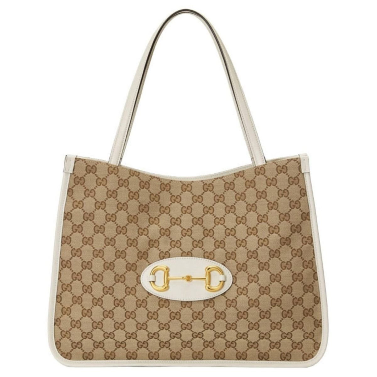 Gucci Beige 1955 Horsebit Medium Tote Bag - Runway Catalog