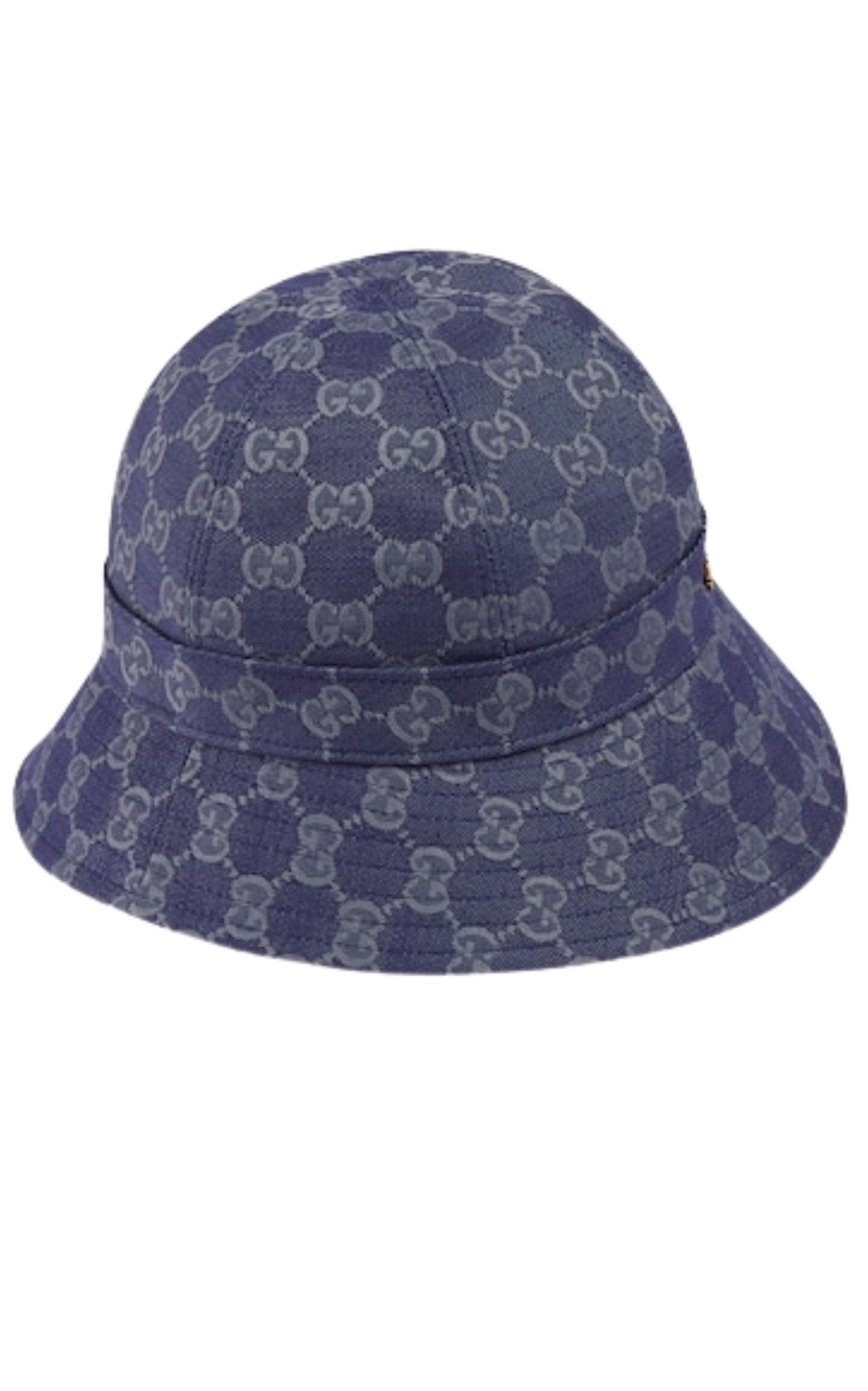 Gucci Blue Monogrammed Bucket Hat - Runway Catalog