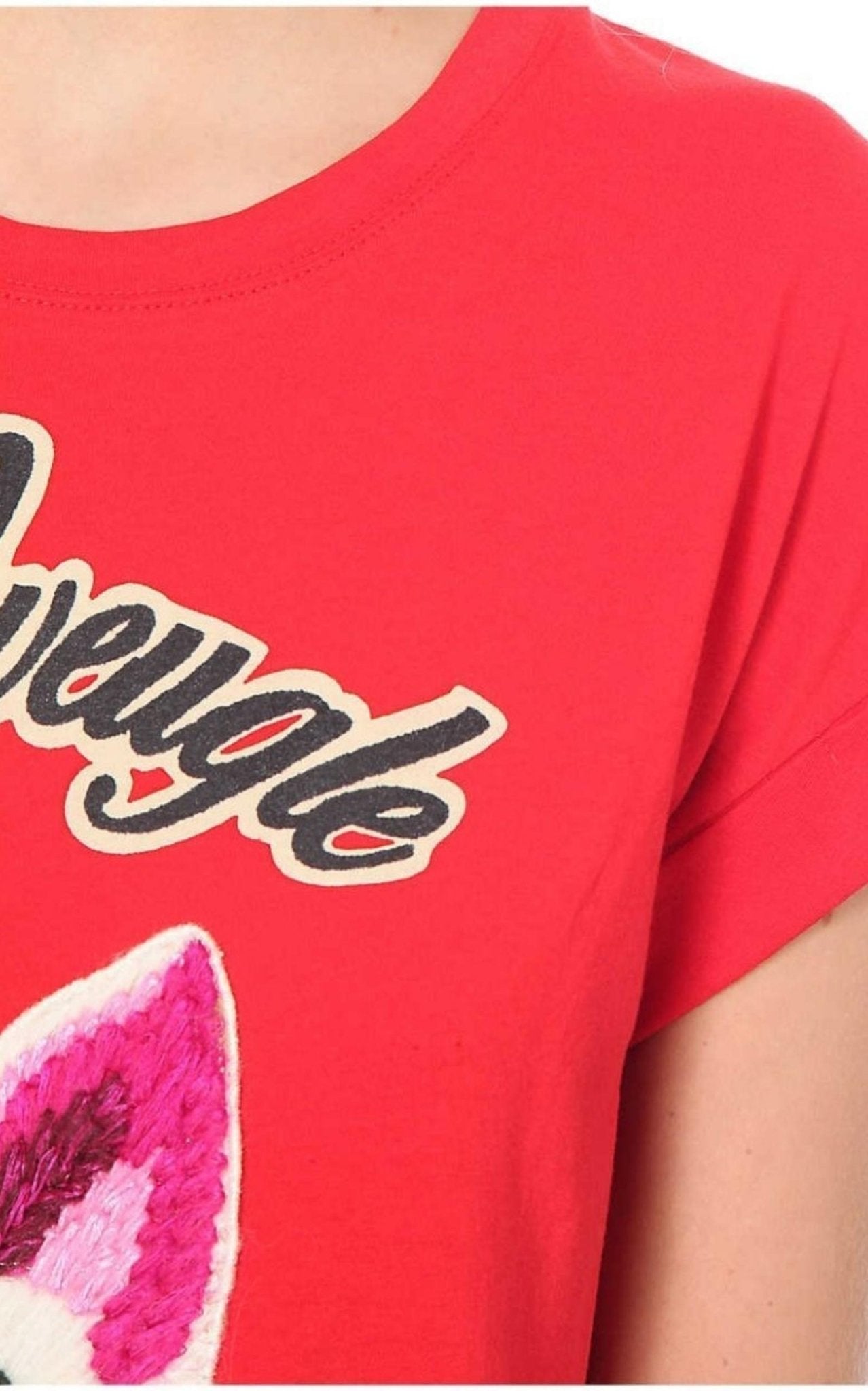 Gucci Cat Embroidered Cotton T-shirt - Runway Catalog