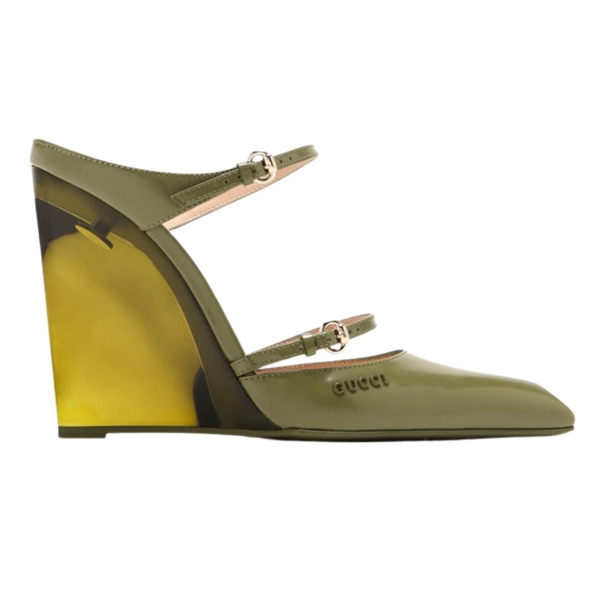 Gucci Christy 110 Wedge Mules - Runway Catalog