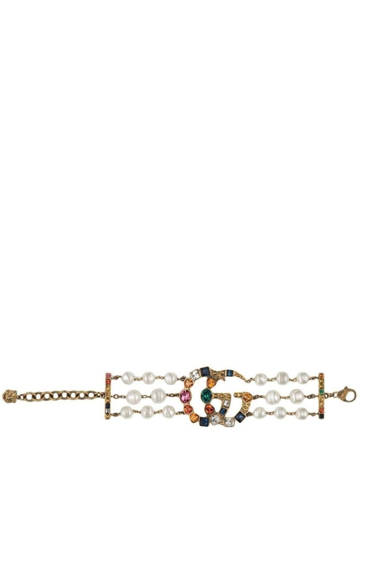 Gucci Crystal Double G Bracelet - Runway Catalog