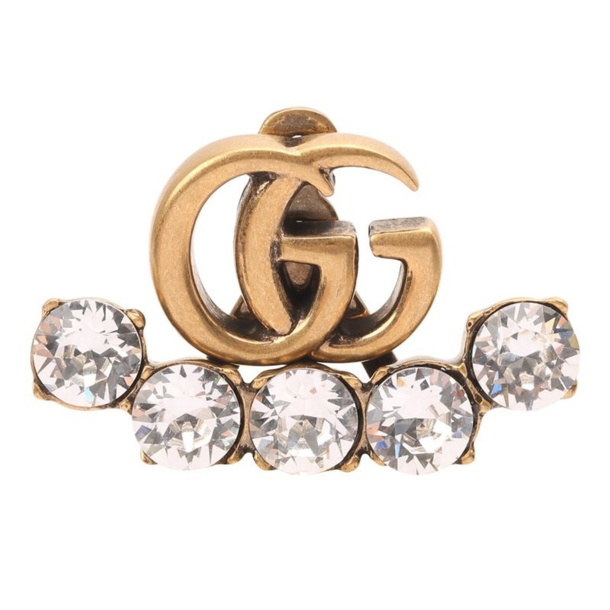 Gucci Crystal Double G Single Earring - Runway Catalog