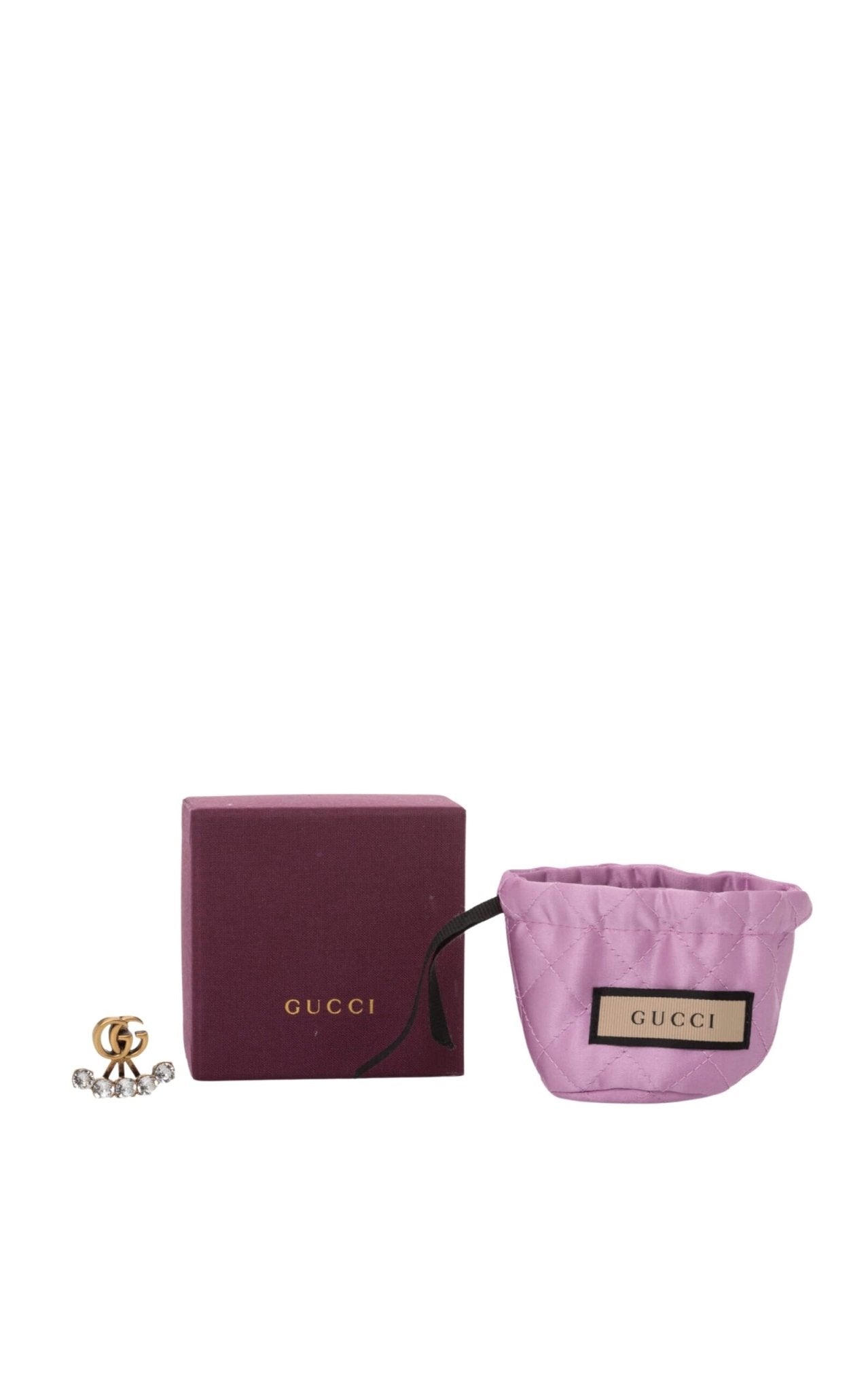 Gucci Crystal Double G Single Earring