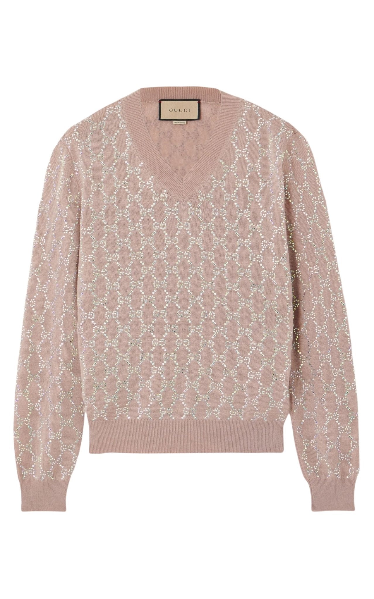 Gucci Crystal – verzierter Wollpullover – Laufsteg-Katalog