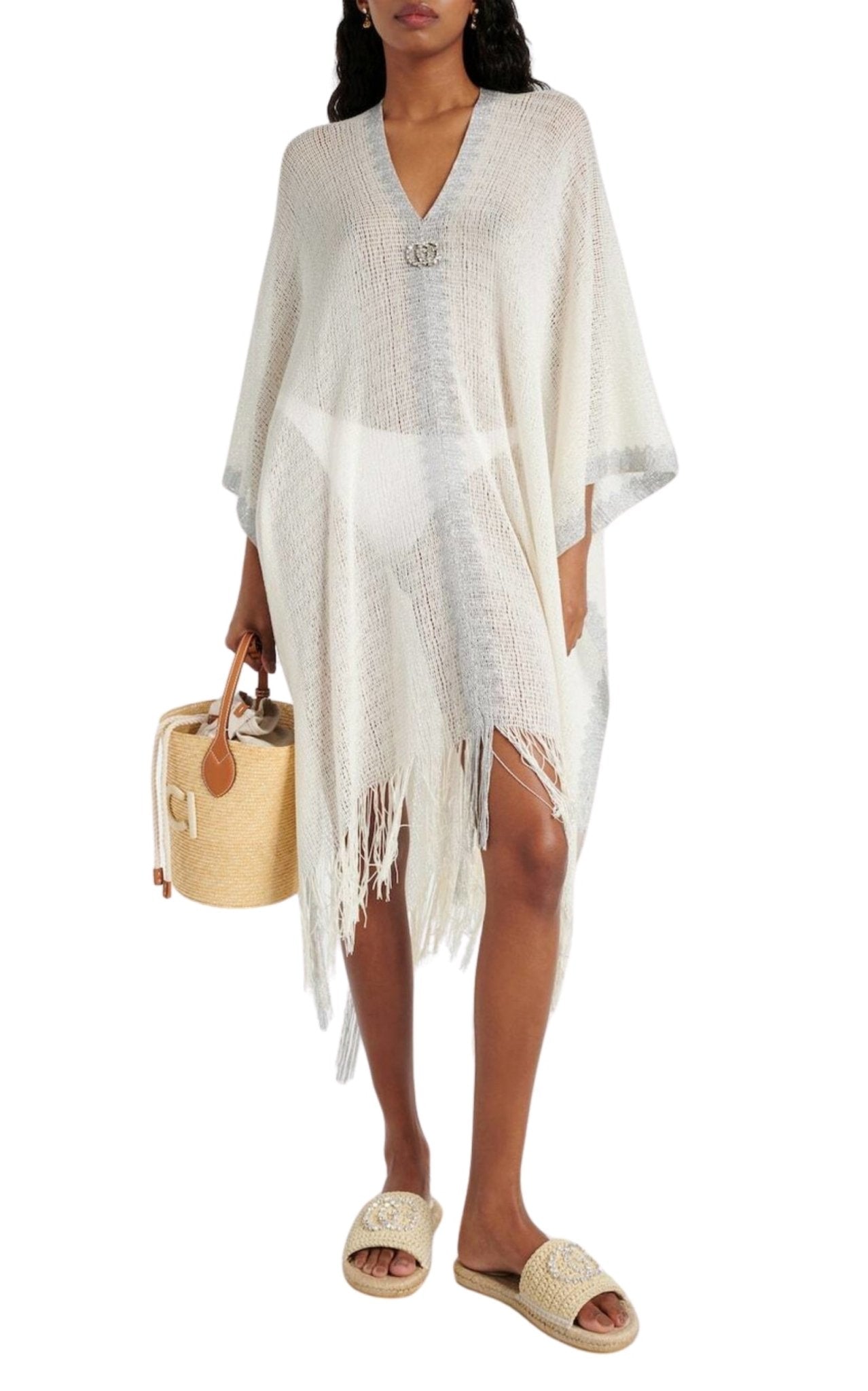 Gucci Double G Lamé and Viscose Dress - Runway Catalog