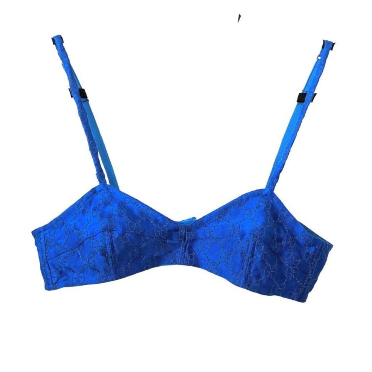 Gucci Embroidered Silk Logo Crop Top - Runway Catalog